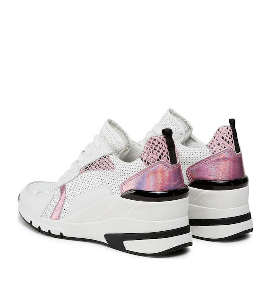 CAPRICE Γυναικείο Sneaker Ροζ /Άσπρο 9-23722-26 112 Δερμάτινο
