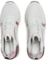 CAPRICE Γυναικεία Sneakers Ροζ /Άσπρο 9-23722-26 112 Δερμάτινα - Image 5