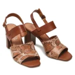 CAPRICE Γυναικεία Πέδιλα Ταμπά Φίδι 2-28304-28 314 Δερμάτινα - Image 4