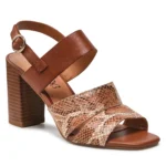 CAPRICE Γυναικεία Πέδιλα Ταμπά Φίδι 2-28304-28 314 Δερμάτινα - Image 2