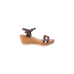 Oh My Sandals Γυναικείες Πλατφόρμες  Καφέ 3357 Δερμάτινες