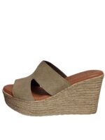 Oh My Sandals Γυναικείες Πλατφόρμες Χακί  5035 Καστόρ/Δερμάτινες - Image 2