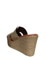 Oh My Sandals Γυναικείες Πλατφόρμες Χακί  5035 Καστόρ/Δερμάτινες - Image 3