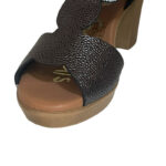 Oh My Sandals Γυναικεία Πέδιλα Γραφίτης 4262 Δερμάτινο - Image 4