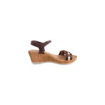 Oh My Sandals Γυναικείες Πλατφόρμες  Καφέ 3357 Δερμάτινες - Image 3