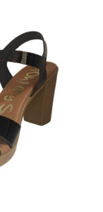 Oh My Sandals Γυναικεία Πέδιλα Μαύρο  Λουστρίν  4261 - Image 3