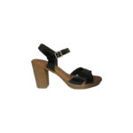 Oh My Sandals Γυναικεία Πέδιλα Μαύρο  Λουστρίν  4261