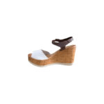 Oh My Sandals Γυναικείες Πλατφόρμες  Λευκές/Ταμπά 3365 Δερμάτινες - Image 5