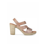 Oh My Sandals Γυναικεία Πέδιλα Ροζ/ Nude 4609 Δερμάτινα