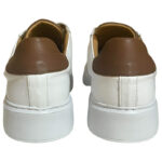 Vice Footwear Ανδρικά Sneakers Άσπρο /Καφέ  47309 Δερμάτινο - Image 4