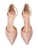 TOUTOUNIS  Γυναικείες Γόβες Nude 202711 Δερμάτινες - Image 3