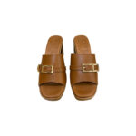 Oh My Sandals Γυναικεία Mules Ταμπά 5396 Δερμάτινα - Image 5