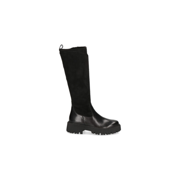 CAPRICE Γυναικείες Μπότες  Μαύρες  9-26509-43 019 Δερμάτινες/Stretch