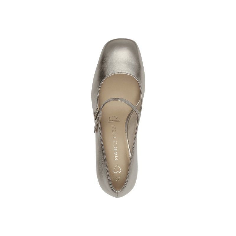 MARCO TOZZI  Γυναικείες Γόβες Με Λουράκι Χρυσό Metallic 2-22449-44 957 Δερμάτινες MARCO TOZZI  Γυναικείες Γόβες Με Λουράκι Χρυσό Metallic 2-22449-44 957 Δερμάτινες