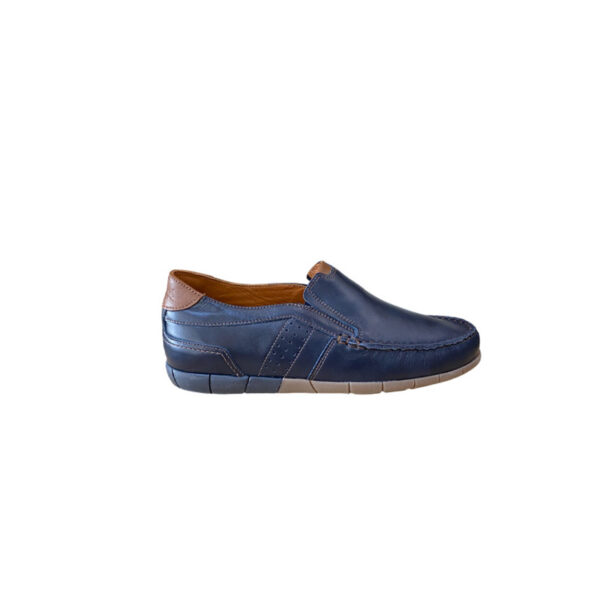 Boxer Ανδρικά Μοκασίνια Μπλε 21373 15-016 Δερμάτινα