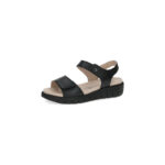  Caprice Γυναικείες Πλατφόρμες Μαύρες 9-28701-42-036 Δερμάτινες - Image 2