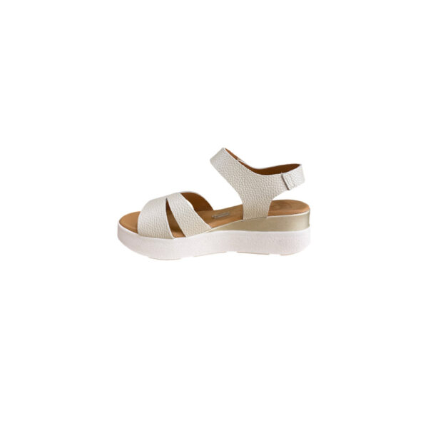 Oh My Sandals DOYA HIELO Γυναικείες Πλατφόρμες Μπεζ 5963 Δερμάτινες
