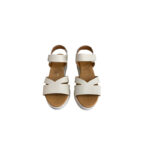 Oh My Sandals DOYA HIELO Γυναικείες Πλατφόρμες Μπεζ 5963 Δερμάτινες - Image 3