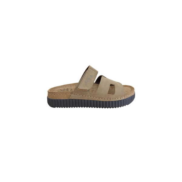 Sunny Sandals  Γυναικείες Παντόφλες Λαδί ROMA-60705L Δερμάτινες