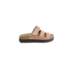 Sunny Sandals  Γυναικείες Παντόφλες Ροζ ROMA-60705 Δερμάτινες