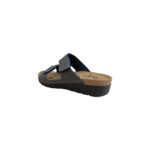 Sunny Sandals  Γυναικείες Παντόφλες Μαύρες Metallic IBIZA-60501 Δερμάτινες - Image 3