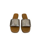 Oh My Sandals CAVA TB Γυναικείες Παντόφλες Μπρονζέ 5829 Δερμάτινες - Image 3