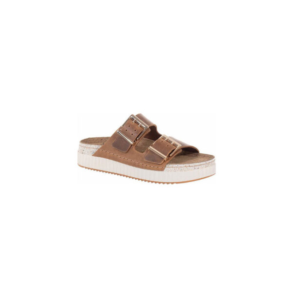 Sunny Sandals  Γυναικείες Παντόφλες Καφέ ROMA-60702K Δερμάτινες