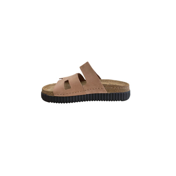 Sunny Sandals  Γυναικείες Παντόφλες Ροζ ROMA-60705 Δερμάτινες