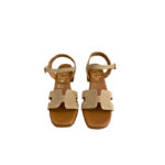 Oh My Sandals SERRAJE ARENA Γυναικεία Πέδιλα Μπεζ 5901 Δερμάτινα - Image 2