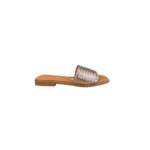 Oh My Sandals CAVA TB Γυναικείες Παντόφλες Μπρονζέ 5829 Δερμάτινες