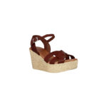 Oh My Sandals Γυναικείες Πλατφόρμες Καφέ 5036K Δερμάτινες - Image 2