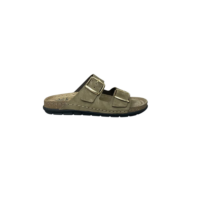 Sunny Sandals Γυναικείες Παντόφλες Λαδί SIENNA-60302L Δερμάτινες Sunny Sandals Γυναικείες Παντόφλες Λαδί SIENNA-60302L Δερμάτινες - Image 1