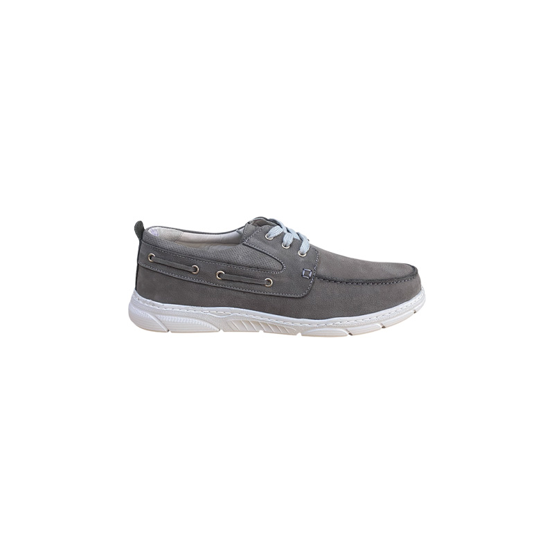 Boxer Ανδρικά Μοκασίνια Γκρι 19505 30-026 Δερμάτινα Boxer Ανδρικά Μοκασίνια Γκρι 19505 30-026 Δερμάτινα - Image 1