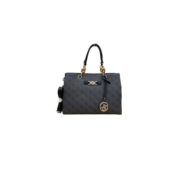 Beverly Hills Polo Club Γυναικεία Τσάντα Μαύρη  με Λογότυπο BH-4661b